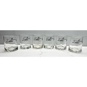SET of 6 Vintage B.C. Johnny Hart Arby's Glass Tumblers, Water Glass - Anteater